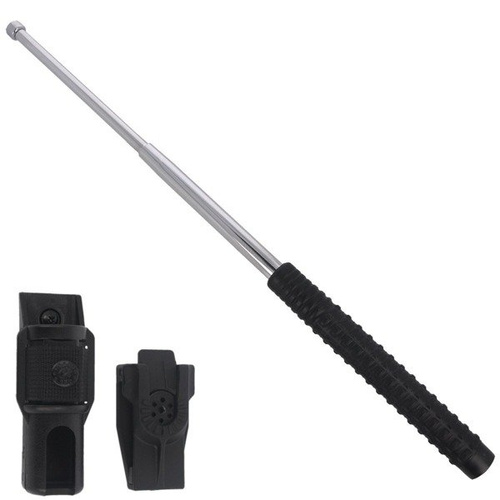 ESP - Gehärteter ausziehbarer Schlagstock mit Halter - 21" - Extra Grip Griff - Chrom - EXB-21H CHR BH-54