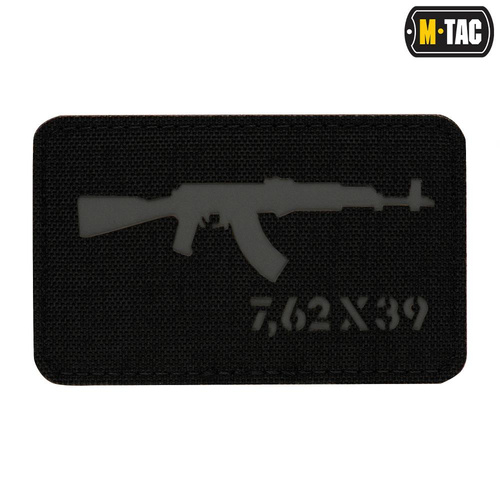 M-Tac - AKM 7,62 x 39 Lasergeschnittener Aufnäher - Schwarz/Grau - 51110211