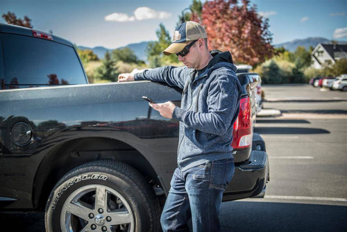 Helikon - Covert Tactical Hoodie Kapuzenpullover - Fullzip - Blaue Melange - BL-CHF-SF-M2