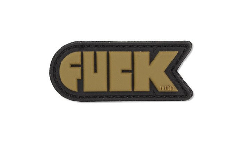 101 Inc. - 3D-Aufnäher - F*ck - OD Grün - 444130-5138 -  3D PVC Morale Patches