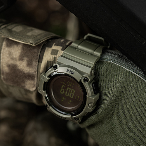 M-Tac - Taktische Uhr mit Kompass 2233 - Ranger Green - 50010001