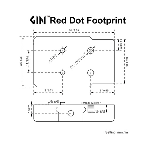 Vector Optics - Offener Kollimator Frenzy Flex 1x26x32 - GIN - Schwarz - SCRD-79