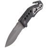 FOX - Messer BlackFox Drop Point Rescue Folder - Schwarz - BF-115