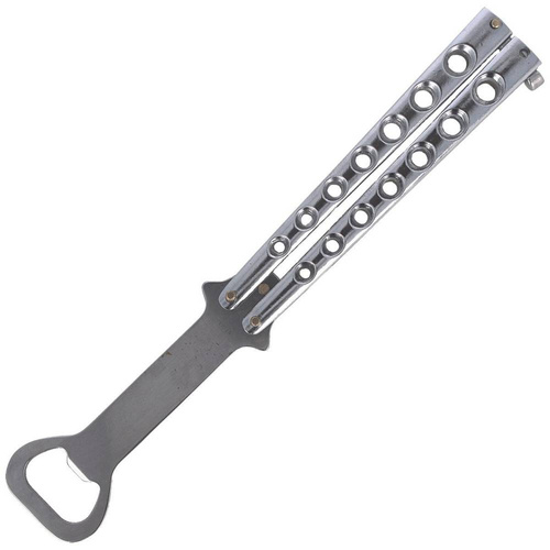Herbertz Solingen - Flaschenöffner Balisong - Verchromt - 571113