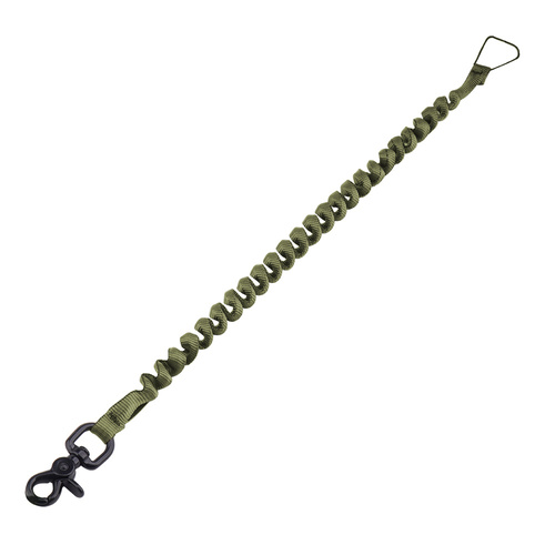 Cetacea Tactical - Lanyard für Waffen Trigger Snap Covered Mini Coil Tether - Olive Drab - TA-MCT3-OD