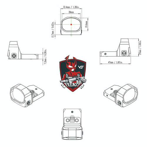 Vector Optics - Offener Kollimator Frenzy-X 1x20x28 - SCRD-35
