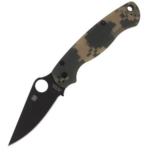 Spyderco - Para Military™ 2 G-10 Digital Camo/Schwarz Klinge Folder Messer - C81GPCMOBK2