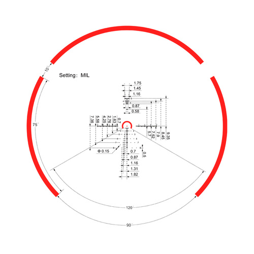 Vector Optics - Constantine 1-8x24 RAR Zielfernrohr - 30 mm - Erste Schärfeebene - SCFF-60