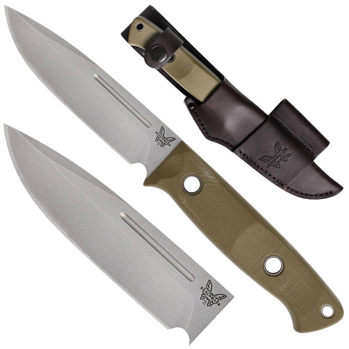 Benchmade - Überlebensmesser 163-1 Bushcrafter - CPM-S30V - Grün - 163-1