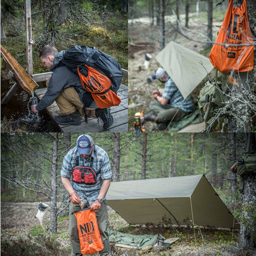 Helikon - Schmutzsack 10 L - Orange / Schwarz - AC-DTB-NL-2401A