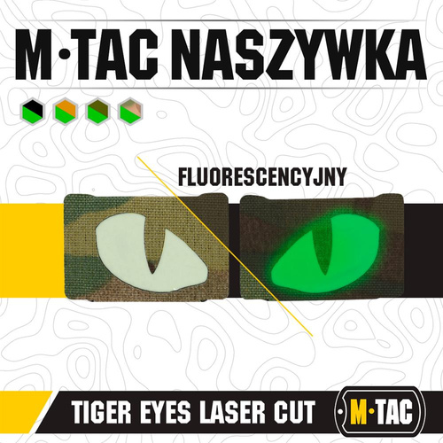 M-Tac - Tiger Eyes Laser Cut Reflektierende Flecken - Paar - MultiCam - 51140008