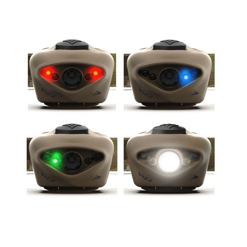 Princeton Tec - Vizz Kopf-Taschenlampe - 550 Lumen - Tan / MultiCam - VIZZ22-MC