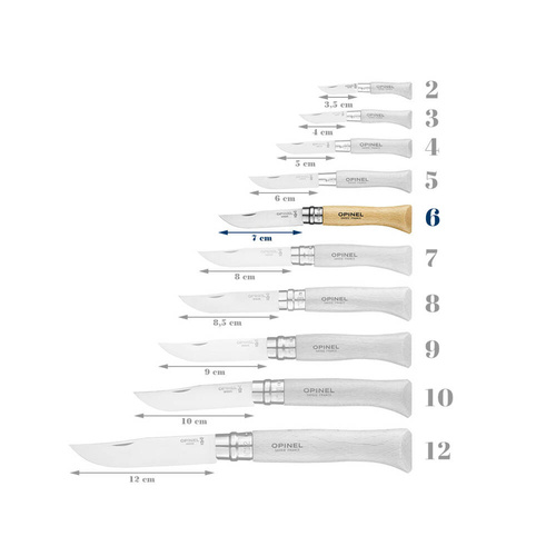 Opinel - Taschenmesser N°6 VRI - Yatagan - Inox - 123060
