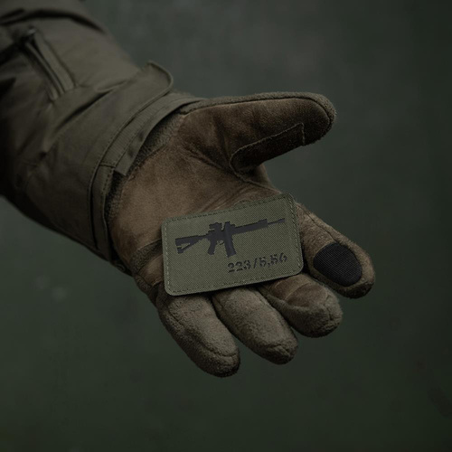 M-Tac - AR-15 223/5.56 Lasergeschnittener Aufnäher - Schwarz/Grau - 51111232