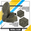 M-Tac - Patrol R Taktische Stiefel - Leder - Olive - 30203901