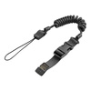 Cetacea Tactical - Basic Gürtel Schleife Pistole Lanyard - Schwarz - TA-PRL1B-BLK