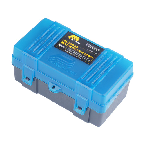 Plano - Karabiner-Munitionsbox - Kaliber .22 - Cap. 50 Schuss - Polymer - Blau - 122850