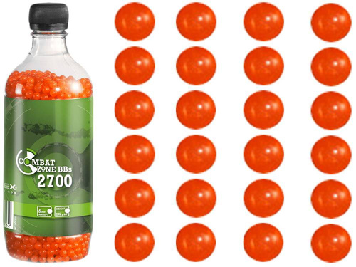 Umarex - Airsoft BB Combat Zone - 0,12 g - 2700 Stück - Orange - 2.5456