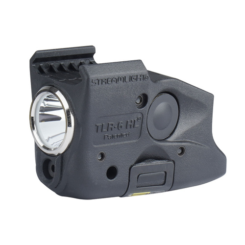 Streamlight - Taktische Waffentaschenlampe mit Laser TLR-6 HL G - Glock Rail Mount - Schwarz - L-69353