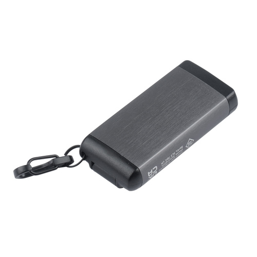 Ledlenser - Wiederaufladbare LED-Taschenlampe / Schlüsselring K6R - 400 lm - Mit Rotlichtmodus - Grau - 502577