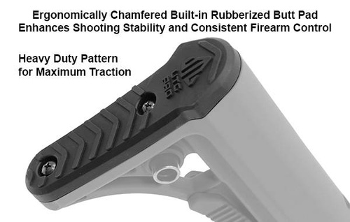 UTG - Hinterschaft für AR 15 Pro Ops Ready S3 - Mil-Spec - Schwarz - RBUS3BMS
