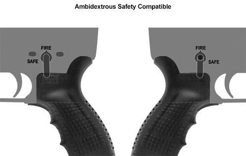 UTG - Ergonomischer Pistolengriff für AR-15 - Schwarz - RBUPG01B