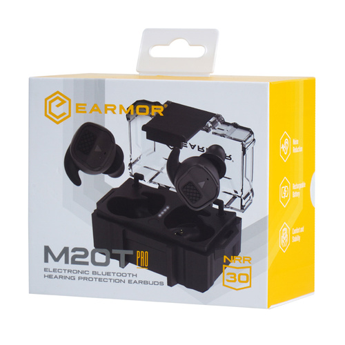 Earmor - Aktiver Gehörschützer M20T Pro - NRR 30 dB - Bluetooth 5.4 - Schwarz - M20TPRO-BK