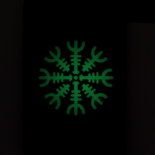 M-Tac – Helm of Horror Patch – 500D Cordura – Laserschnitt – Horizontal – Fluorescent – Schwarz/GID– 51222299