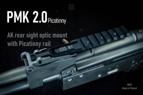 FTCS - Zielfernrohrhalterung für Optik AK PMK 2.0 Picatinny - Schwarz H-146 - Nr. 18