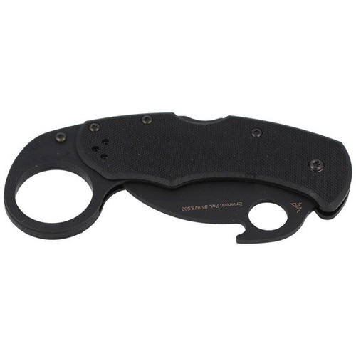Spyderco - Karahawk™ G-10 All Black Plain Edge Messer - C170GBBKP