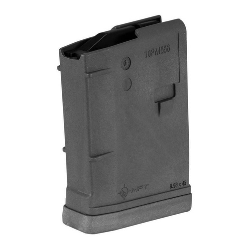MFT - Polymer Magazin für AR-15 / M4 - 5,56 x 45 mm/.223/.300 AAC Blackout - 10 Schuss - Schwarz - 10PM556BAG-BL