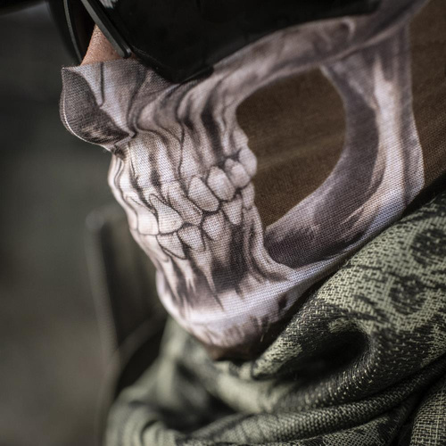 M-Tac - Reaper Skull Leichtes Halstuch - Olive Drab - HLI-SSB-BK