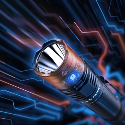 Fenix - Taschenlampe LED PD36R Pro mit 5000 mAh Akku - 1600 lm - Schwarz - PD36R