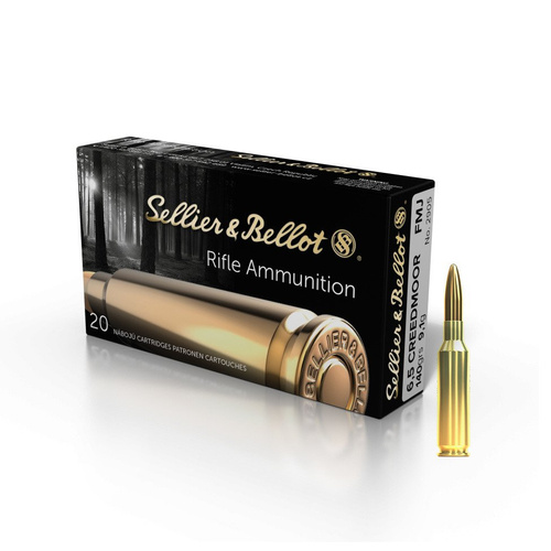 Gewehrmunition FMJ Sellier&Bellot 6,5 mm Creedmoor 140 gr / 9,1 g - 20 Schuss - V341602