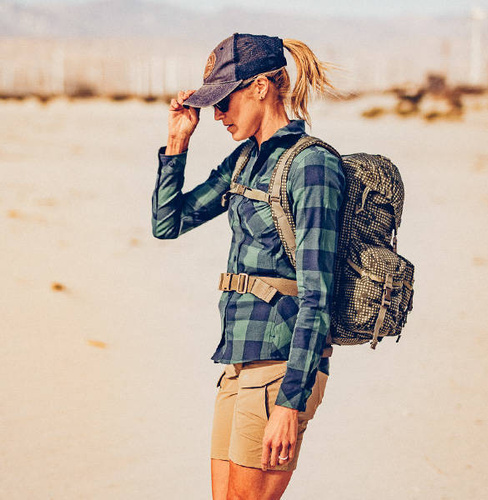 Helikon - Damen Outdoor Tactical Hose OTP - 8.5" - Schwarz / Crimson Sky - SW-OTS-VL-8301A - 