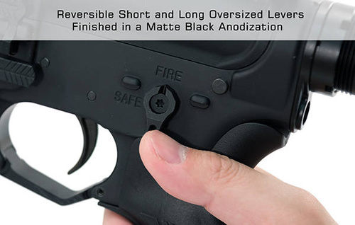 UTG - AR15 Beidhändiger Sicherheitswähler - 45 / 90 Grad - Schwarz - TLT-TKSLT