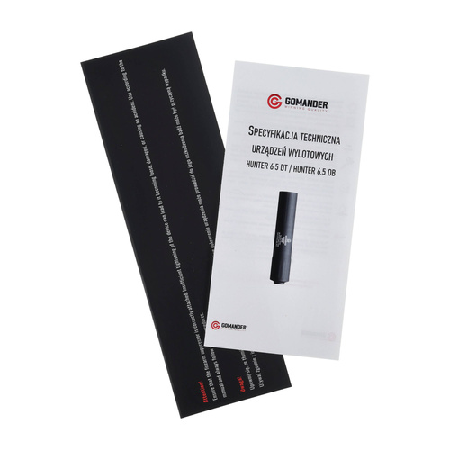 Gomander - Hunter 6.5 DT gen2 Jagdgewehr Schalldämpfer - Slide On - M15x1 - Schwarz - TB0.10130_1 M15