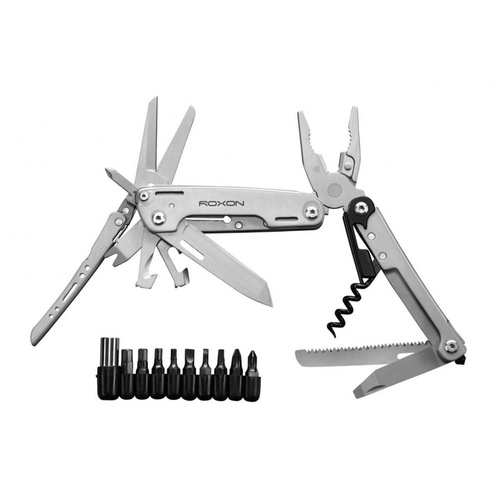 Roxon - Multitool S801S mit einem Satz Bits - Perlgrau - CM1334
