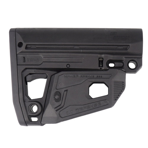 IMI Defense - TS2 M16 / AR15 Tactical Buttstock mit Magwell & Extended Overmolded Buttplate - Mil-Spec - Schwarz - IMI-ZS107M