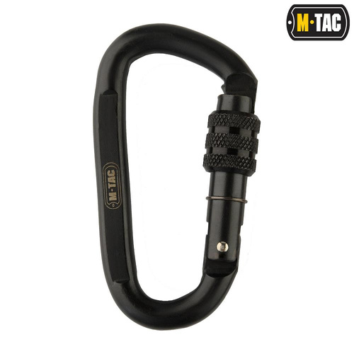 M-Tac - Stahlkarabiner - 10 cm - Schwarz - HWDSK01