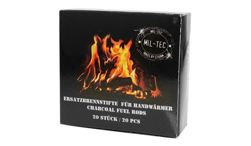 Mil-Tec - Holzkohle-Brennstoffstäbchen - 20 Stück - 15279000