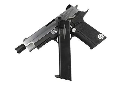 WE - ASG Pistole Replika P-Virus - Green Gas - Schwarz/Silber - WET-02-006748