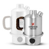 Survival Kettle - Silberner Halb-Touristen-Wasserkocher - 0,6 l