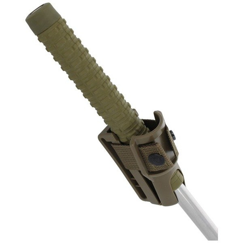 ESP - Gehärteter erweiterbarer Schlagstock mit Halter - 21'' - Extra Grip Griff - Khaki / Chrom - EXB-21H CHR KHAKI BH-02