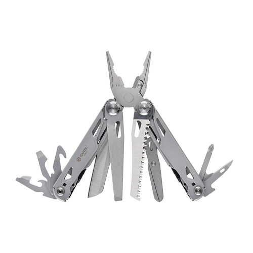 Ganzo - Multitool G303 mit Bitsatz - 14 Werkzeuge - Silber - G303