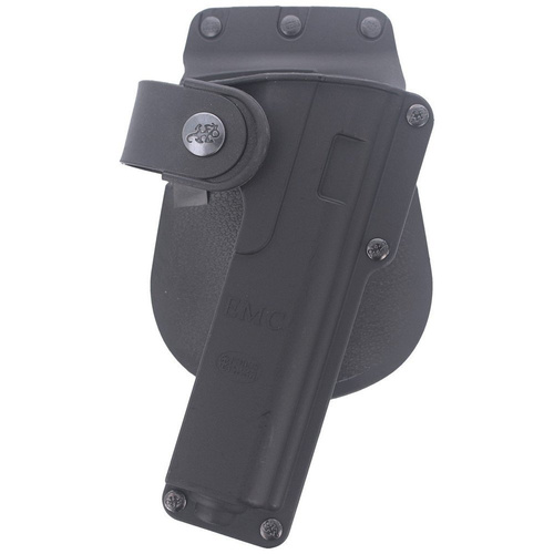 Fobus - Holster 1911 Style: Colt, Springfield, Kimber und Browning Hi-Power - OWB Paddle - Rechts - Schwarz - EMC