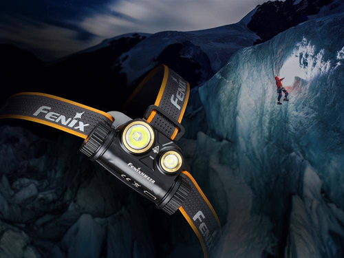 Fenix - Stirnlampe mit zwei Lichtstrahlern - Schwarz - HM65R