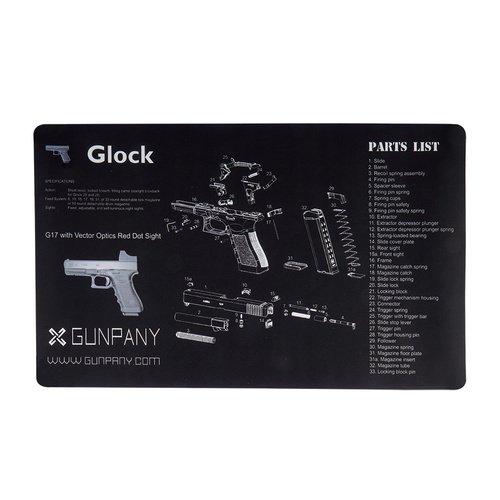 Gunpany - Waffe Reinigung Matte Glock Gun - Schwarz - SCBM-02