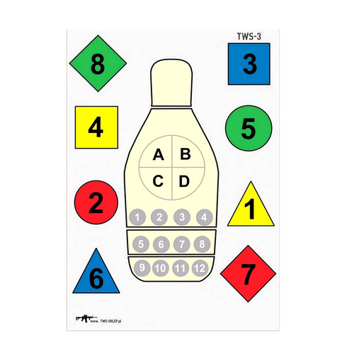 Tactical Weapon System - Schießscheibe TWS 3 Figuren