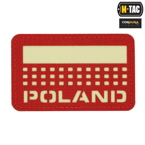 M-Tac - Flaggenaufnäher - Polen 50x80 - Laserschnitt Rot/Weiß - 51006233.